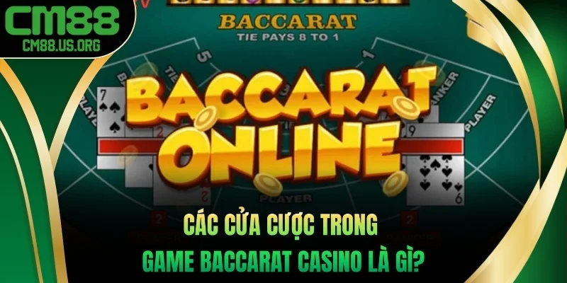 Các cửa cược trong game Baccarat casino là gì?