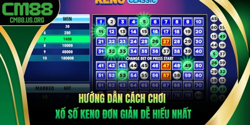 Hướng dẫn cách chơi xổ số keno đơn giản dễ hiểu nhất